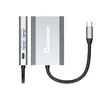 Gray Usb C Hub, 6-In-1 Usb C Network Adapter For Type C Windows Laptops