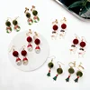 Fun and funny Santa Claus ear studs sweet and lovely wind bell earrings for student HX181109-18
