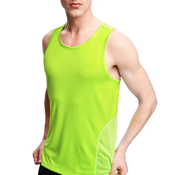 活跃男士绿色锻炼背心健身夏季健身房背心男士