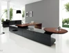 best selling rectangular ebony office desk with 2-drawer pedestal China manufacturer