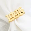 Gold Plated Ring For Finger Year Rings Jewelry Rings Women Girls Birthday Gift