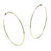 New Design 18k Gold-plated With Surgical Steel Posts Hoop Earrings