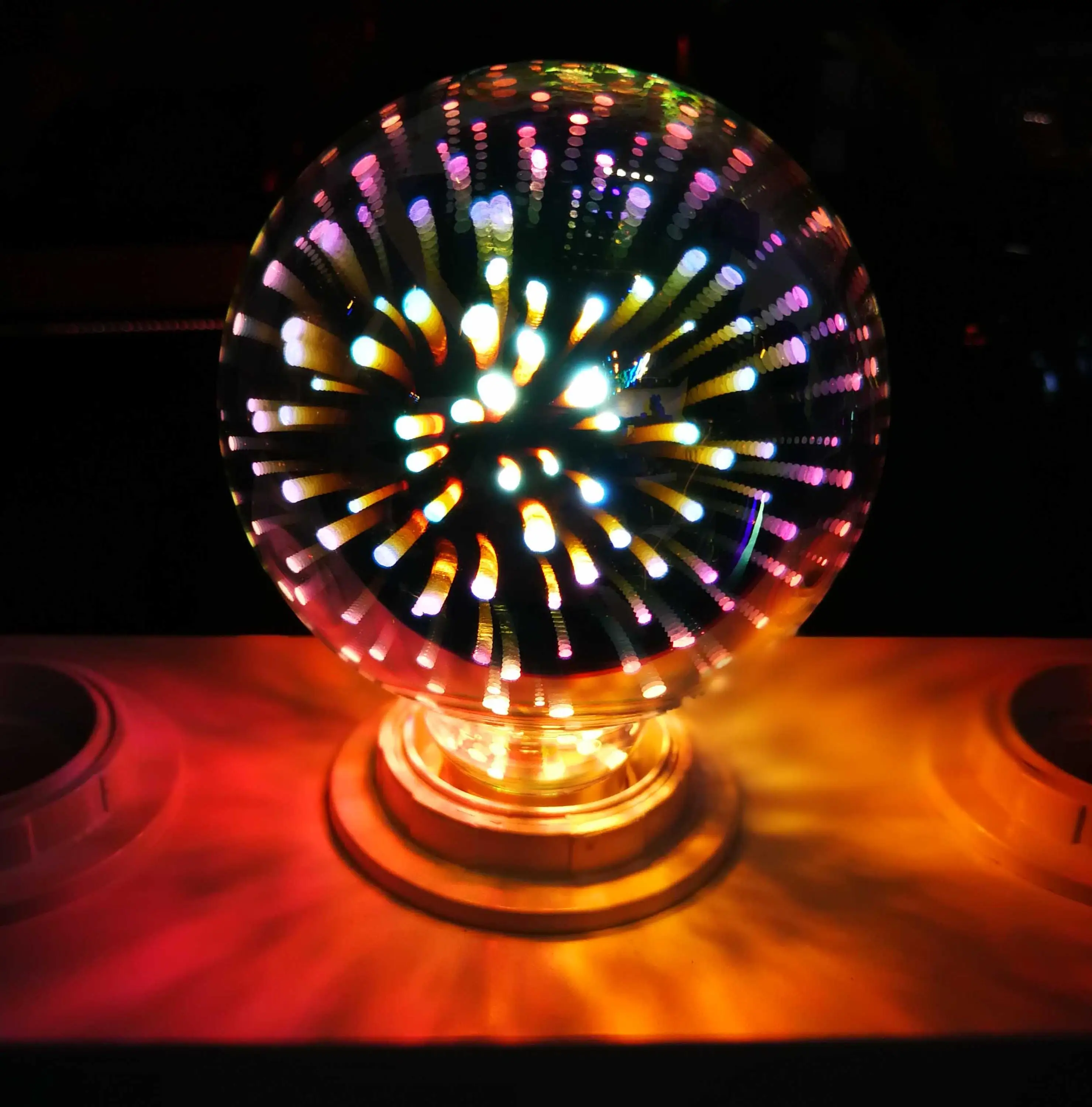 3D Colorful LED Table Lamp  Holiday Light Love Heart Romantic Decor Gift