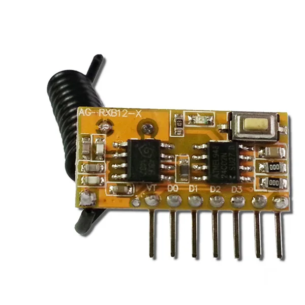Superheterodyne Rf Wireless Receiver Module With Decoder Chip Agrxb12