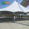 Decoration indoor ceiling lining wedding peg and pole tent 40x60 feet for 150 people seated