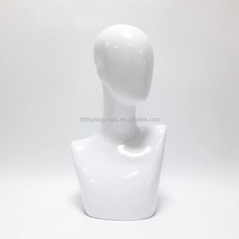 Dl170701 Female Painting Head Mannequin For Hat,Wig Display,Glossy