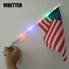 American Canada Stick Light Pole Glow In The Dark LED Flag
