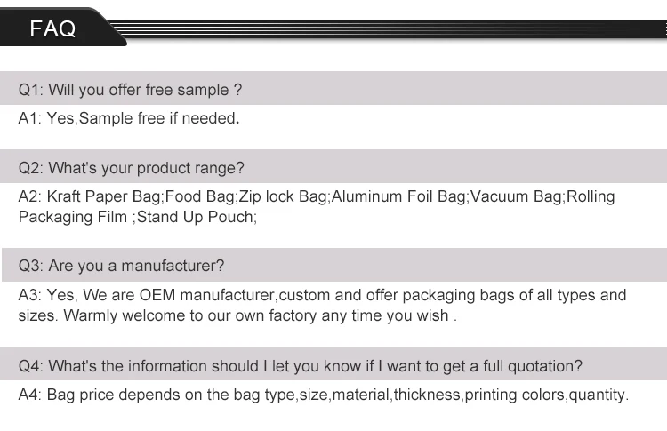 aluminum food storage bag
