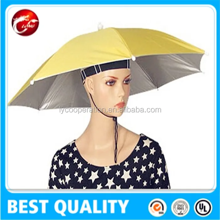 210t Polyester Hard Hat Umbrella,Cap Umbrella,Head Umbrella Buy