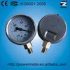 High quality stainless steel brass internal 63mm vacum pressure gauge manometer