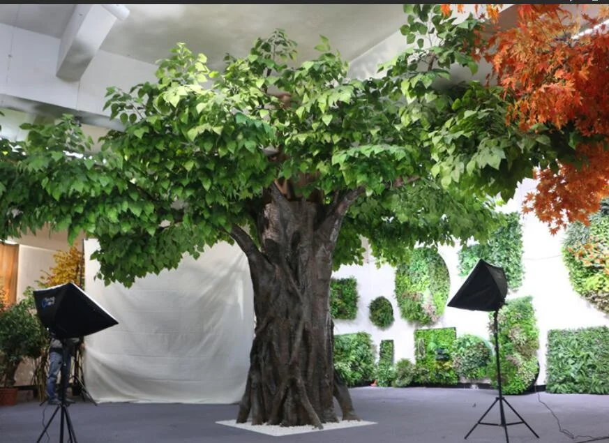 Artificial Large Tree Plastic Apple Tree For Indoor Outdoor Decoration