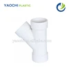 china low price products pvc DWV fitting ASTM D2665 drainage pipe reducing y type tee