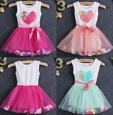 Princess Party Baby Toddler Girls Lovely font b Fancy b font Flower Petal Tulle font b