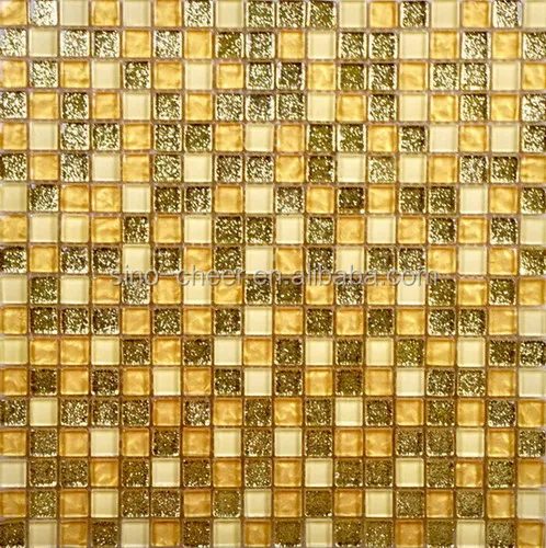 Gold Color Gl Mosaic Tile Gold Color Gl Mosaic Tile Supplieranufacturers At Alibaba