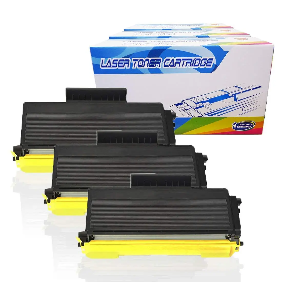 4PK New Toner Drum Combo For Brother TN580 DR520 MFC-8860DN HL-5270DN Printer