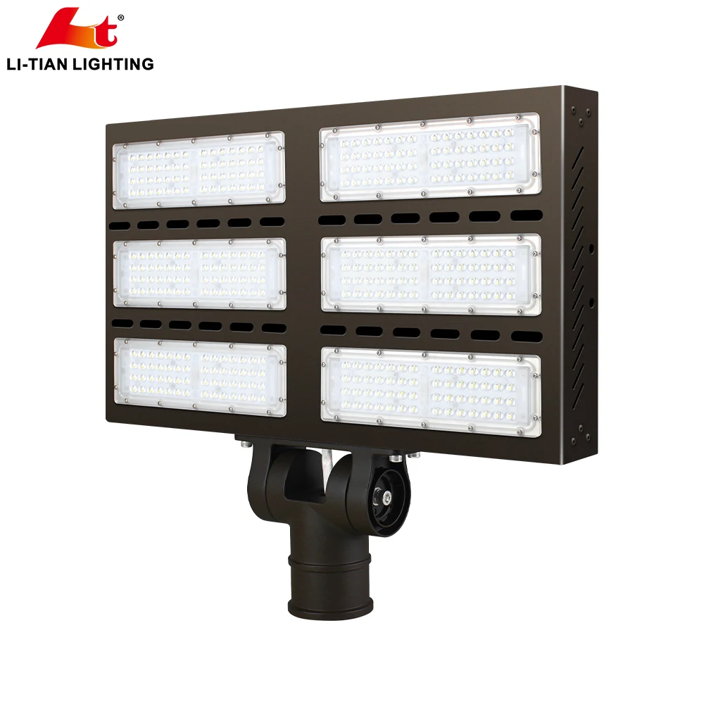 DLC listed IP65 10KV aluminum 300w outdoor led area light, led shoebox light, led parking lot light