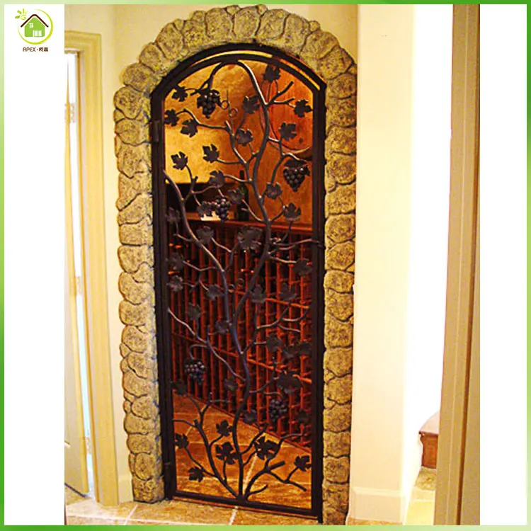 Wrought Iron Doors And Windows Wine Cellar Door Cabinet Doors