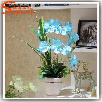 Floral Artificial Blue Orchids Home Decor Blue Orchids Blue Artificial