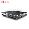 TourGo 8Ft x 8Ft Mobile Drum Set Stage Riser On Casters