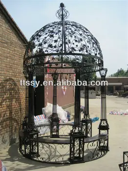 Garden Gazebo Wrought Iron Dome Pavilion Garden Gazebo Wrought Iron Dome