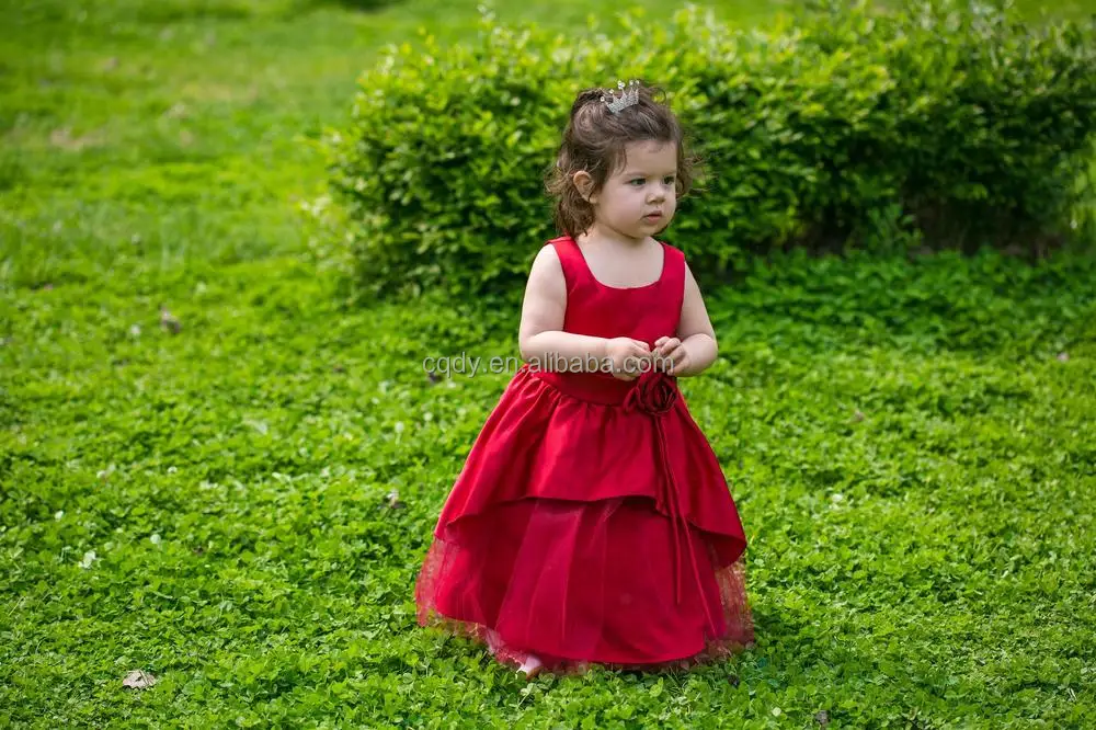 vestido vermelho 3 anos