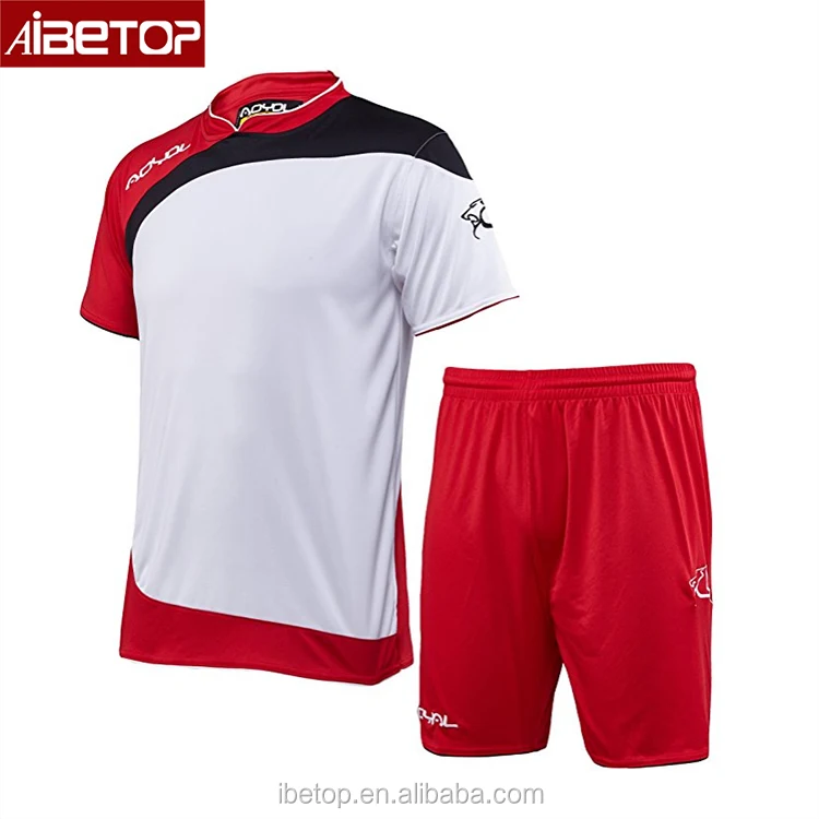 camisetas de futbol rojas y negras