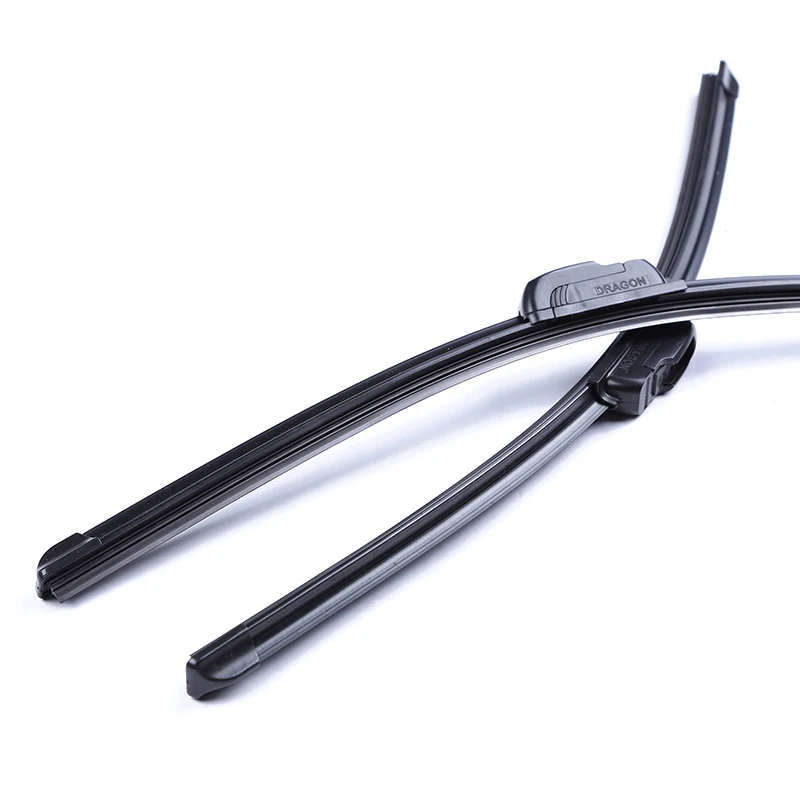 Frameless Universal U Hook Windscreen Auto Wiper Blade Black Oem