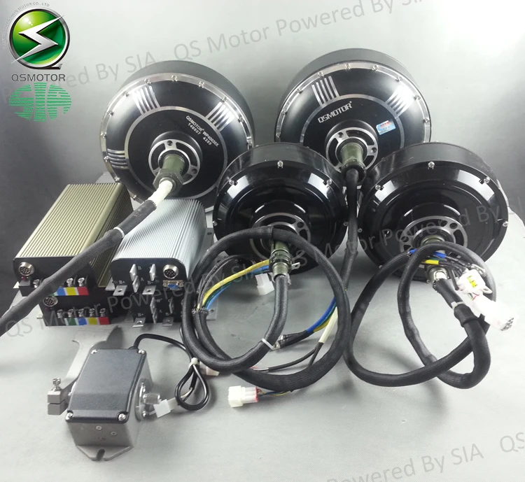96 V 125KPH Kits de Conversión de Coches Eléctricos, 2X8000 W Hub Motor