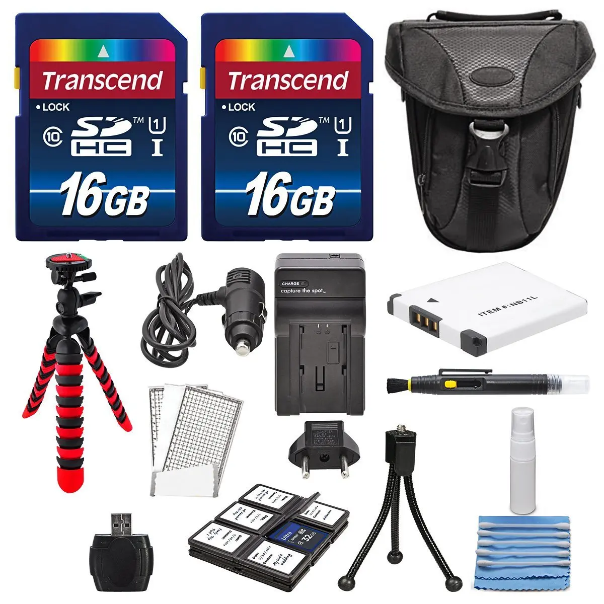 Get Quotations · NB-11L Deluxe Accessory Bundle for Canon PowerShot sx400,  410, 420, along