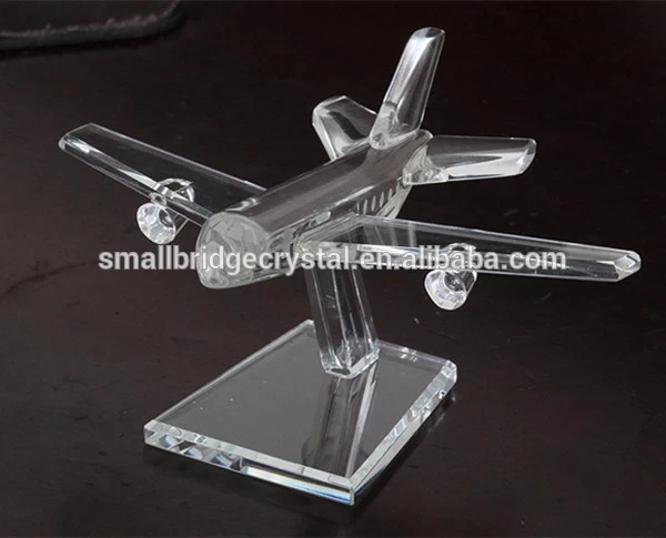 product high quality decorative k9 crystal airplane model wholesale-33