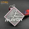 Factory Custom Free Sample Finishes Antique Gold Silver Running Sport Metal Medal