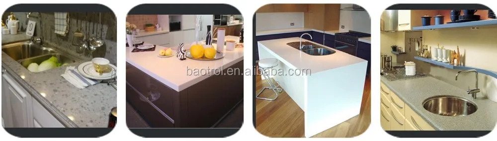 Radiation Resistant Home Kitchen Solid Surface Countertop Faux