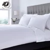 Hotel Knitted Technique Stripe Cotton Polyester Bed Flat Sheet