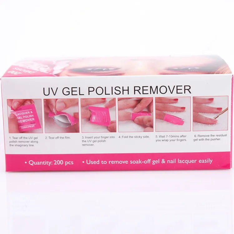 Wholesale Nail Supply Soak Off Nail Gel Polish Remover Wraps For Nail