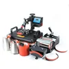 Freesub 8 in 1 combo heat press machine cup mug t-shirt printing machine t shirt cap sublimation machine