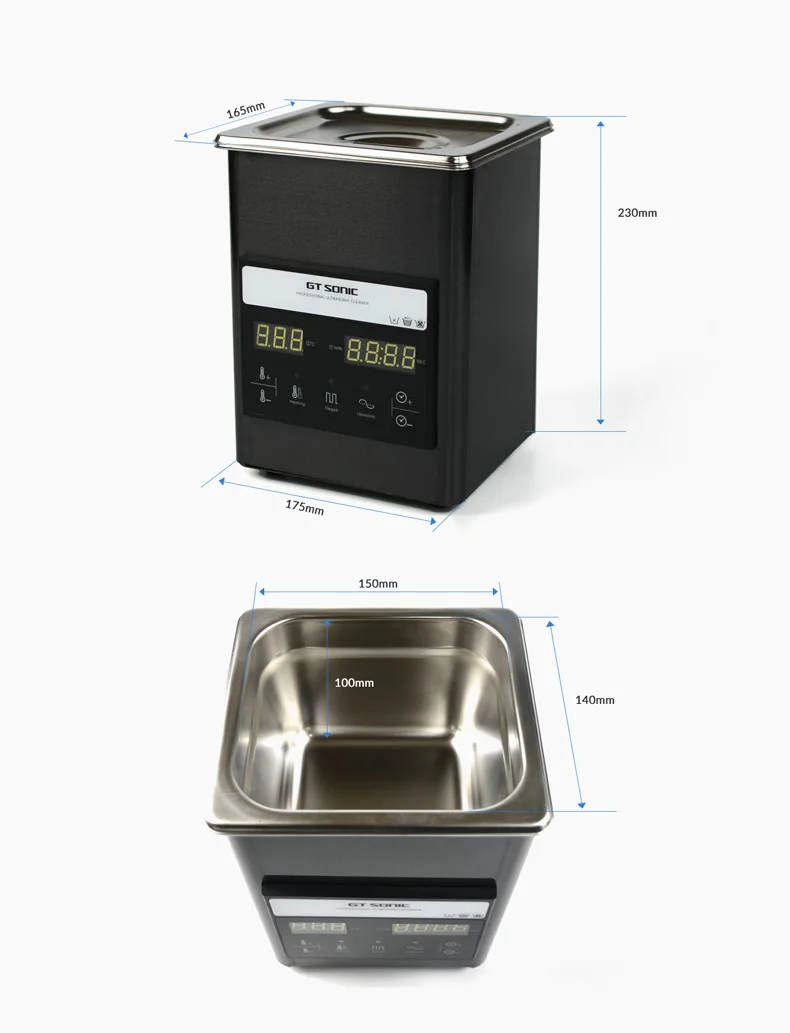 Gt Sonic 40khz 50w Degas Medical Ultrasonic Denture Cleaner 2l Buy
