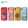 iExplore manufacturer hybrid PC TPU PU 3D embroidery cute animal dog cat girls phone case for Samsung s10 s9 iPhone X XS Max