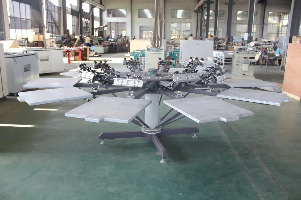 Manual Silk Screen Printing Machine For Tshirt Logo Printing With 8