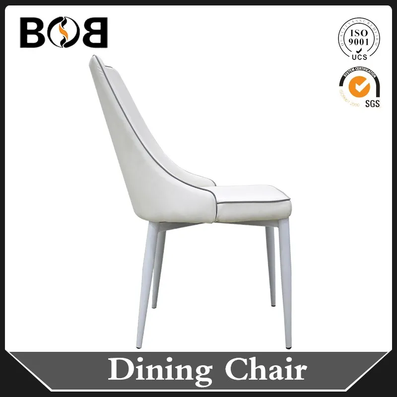 Popular Wholesale Cheap Price PU Leather Metal Chrome Luxury Dining Chair for Dining Room