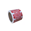 Printing adhesive international fragile shipping carton packaging label sticker