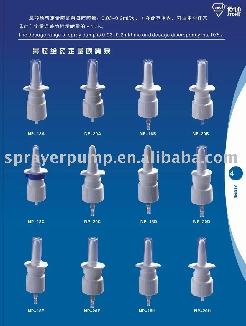 nasal spray pump