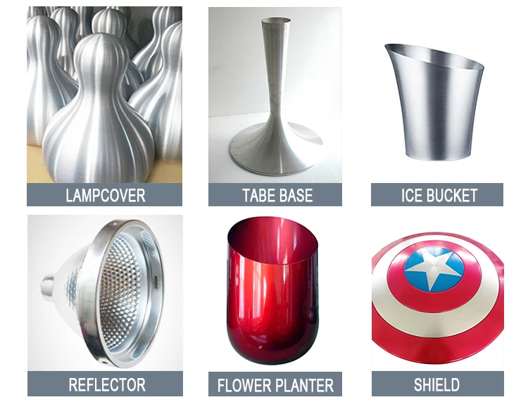 Led Light Housing Die Casting Fabricating Cnc Metal Spinning Lampshades Vintage Lamp Shades Aluminum Lighting Covers