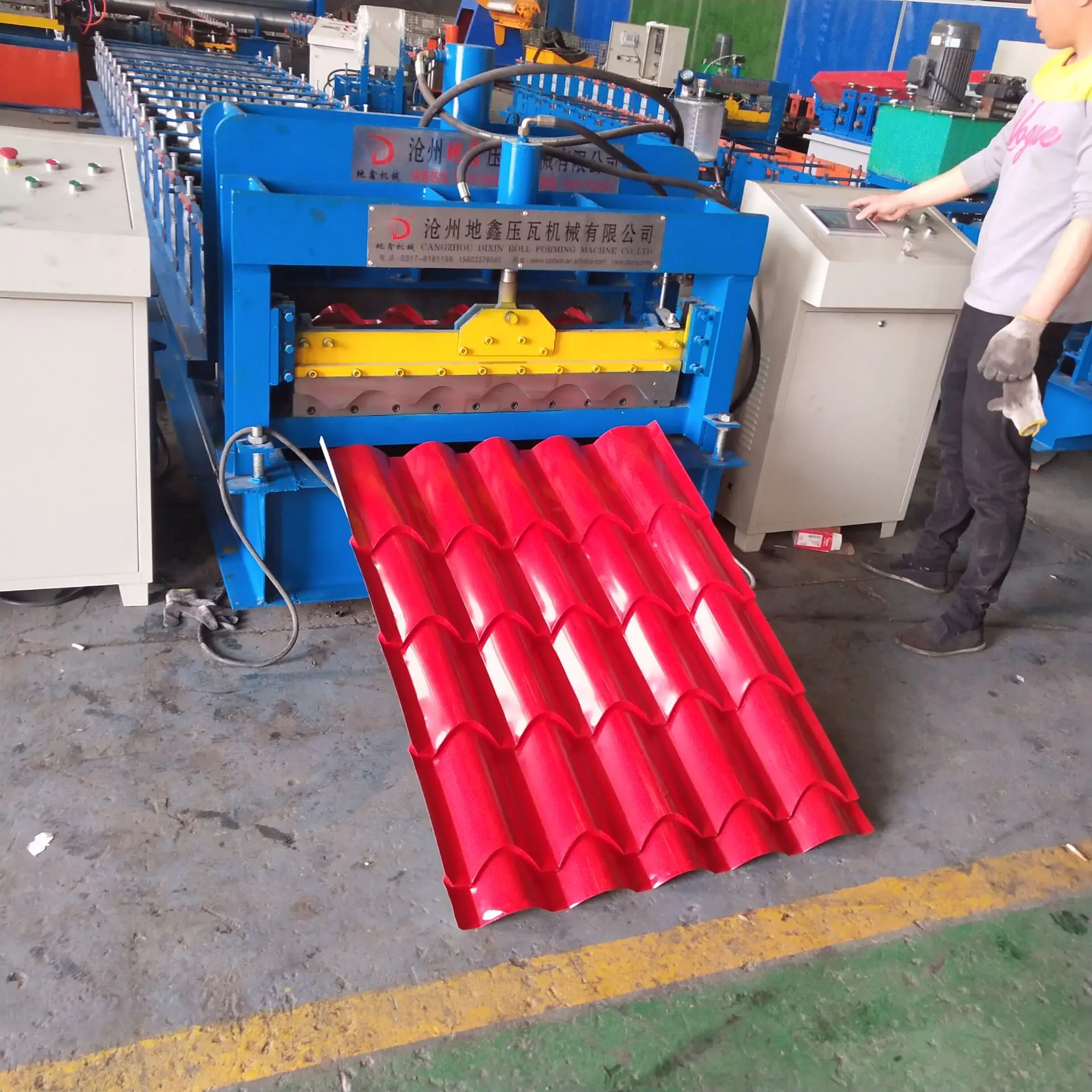 Color Steel glazed tile forming machine Glazed Tile Roll Forming Machine metal sheet roll forming machine