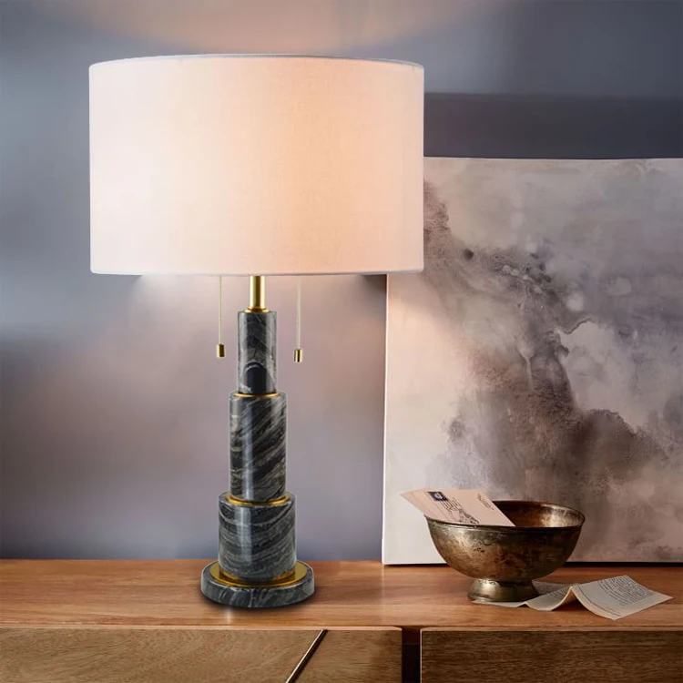 Black marble Table lamps