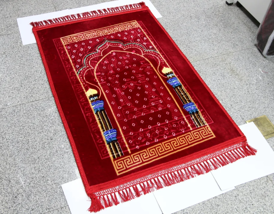 High Quality Cheap Embossed 100 Polyester Muslim Prayer Mat Prayer Rugs Buy Printing Prayer