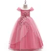 YY10384G High-grade wedding gown kids birthday party dress girl flower dress for 5-16 years old
