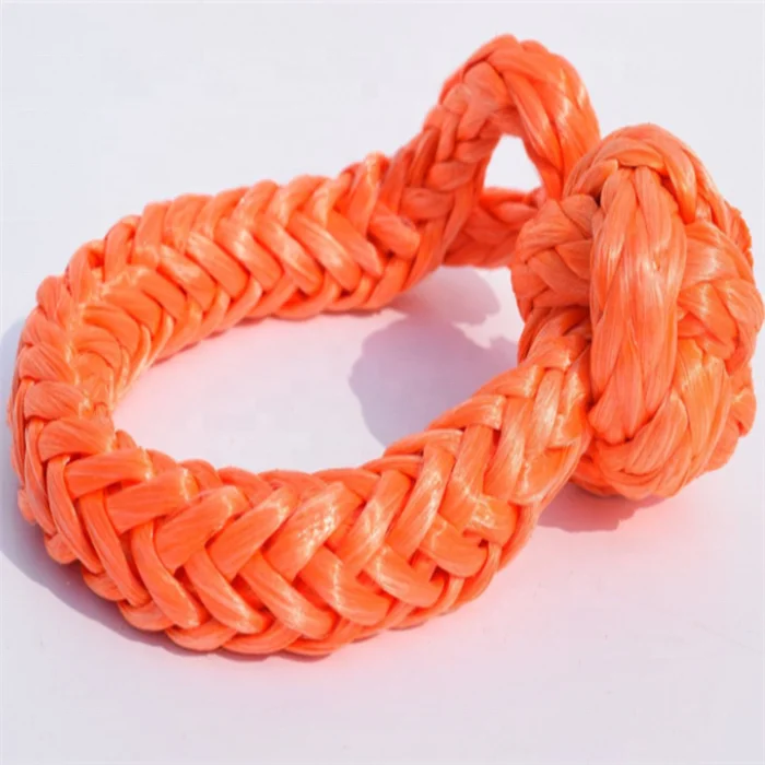 6mm uhmwpe soft shackle winch Synthetic Rope 12 strand uhmwpe rope