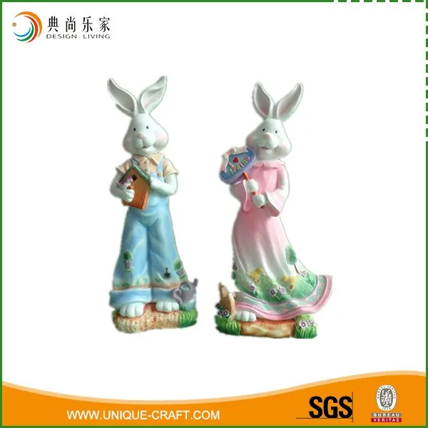 easter rabbit statues