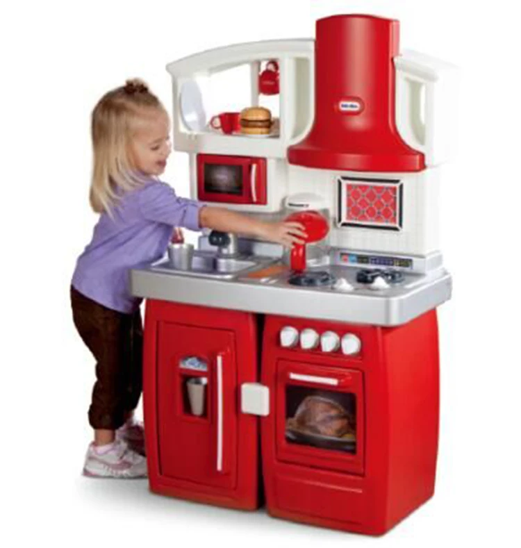 large plastic toy kitchen