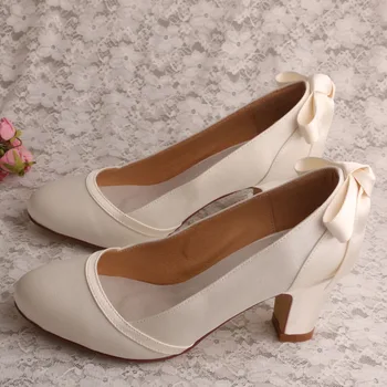 wide fit ivory court shoes